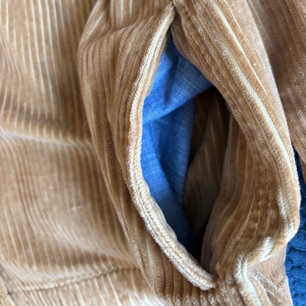 L.L. Bean Women's Tan Signature Wide-Wale Shirt Jacket Size M In Corduroy - Picture 5 of 9